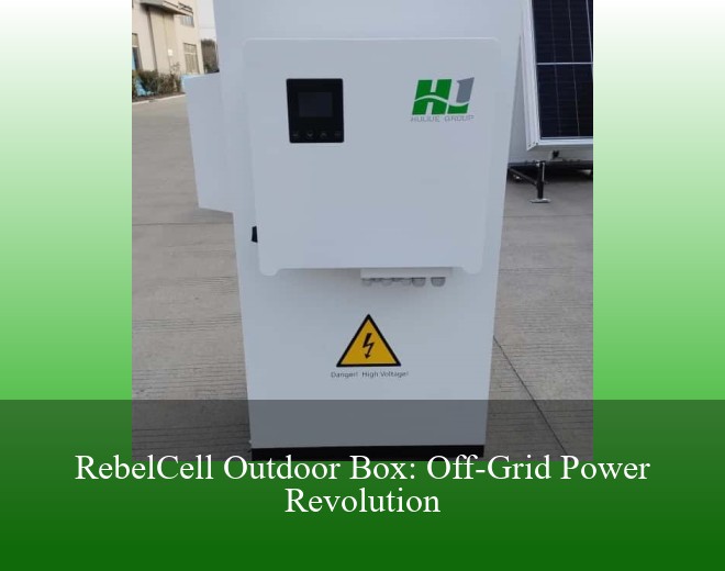 RebelCell Outdoor Box: Off-Grid Power Revolution